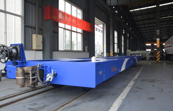 ماشین ریل مسطح هدف عمومی 1000mm Gauge 20GP / 40GP کانتینر واگن مسطح ماشین مسطح