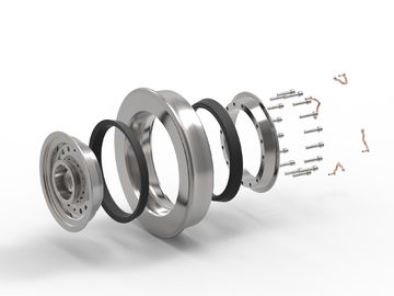 چرخ های ریلی فولاد لاستیک کاهش سر و صدا چرخ های انعطاف پذیر AAR / TSI / IRIS Standard